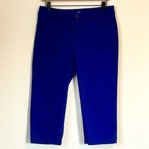St John’s Bay Vibrant Royal Blue Cropped Capri Pants - Size: 6